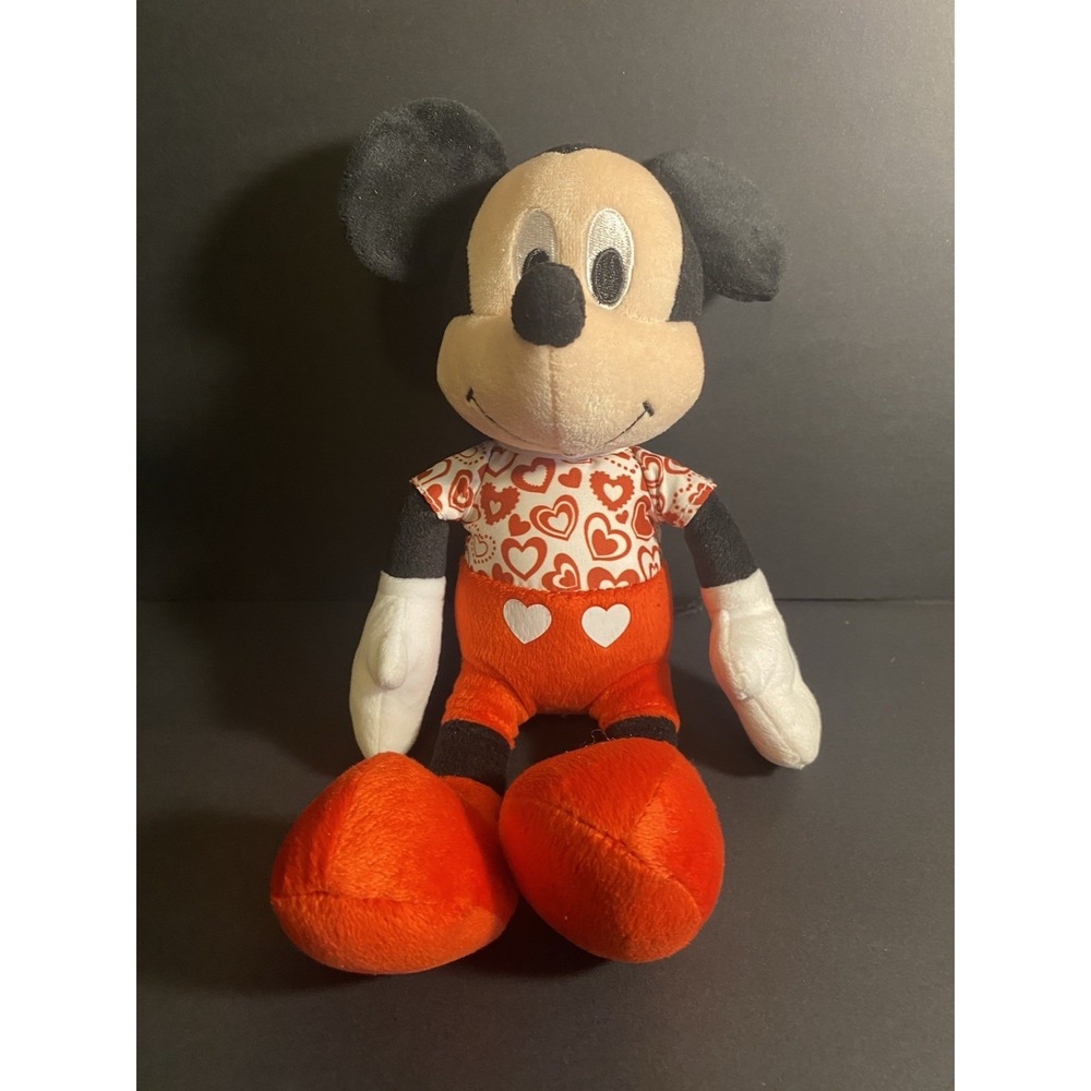 Just Play Disney Mickey Mouse Plush Toy 19" Hearts Valentine's Day Plush